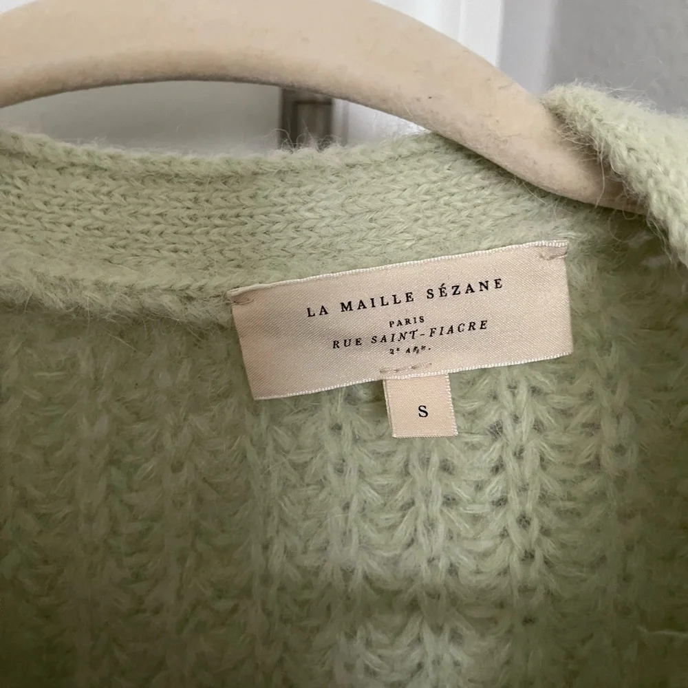 Sezane Mint Basile Cardigan - Picture 6 of 7